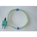 Thermocouple, 5m Fibreglass Insulated Leads, Exposed...