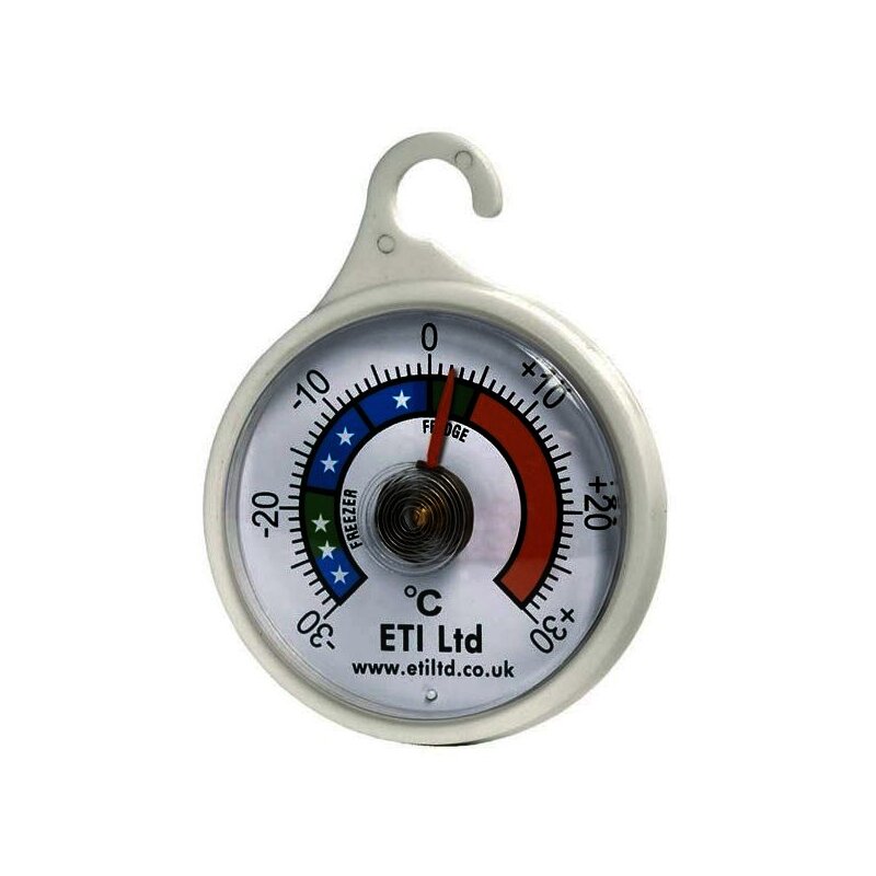 Fridge/Freezer Dial Thermometer, Stainless Steel - PSE - Priggen