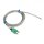 Hochtemperatur- Fiberglas- Drahtsonde, Typ K- Thermoelement, -60 bis +600°C 1m