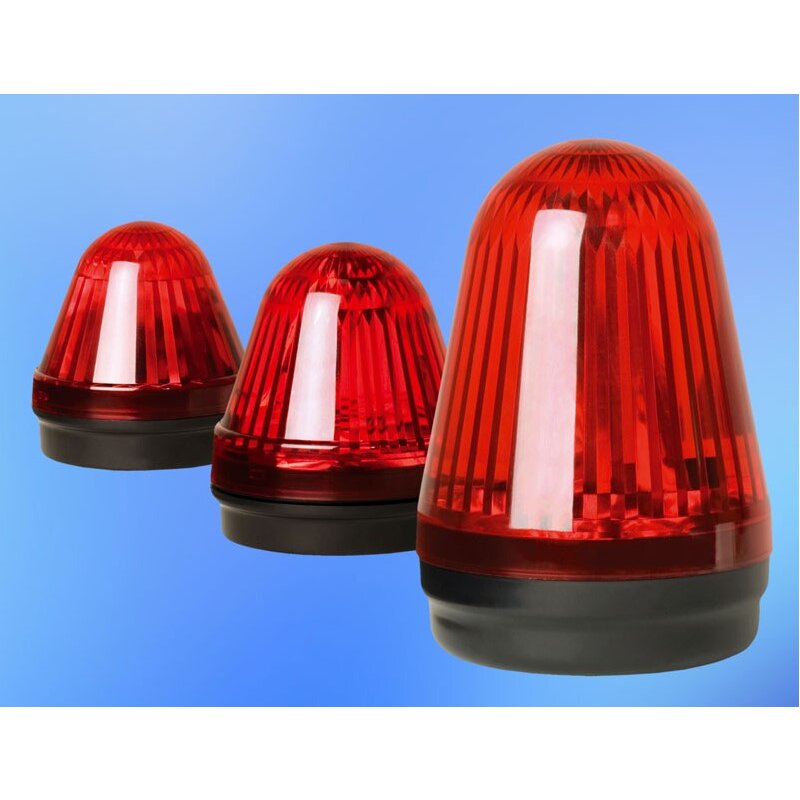 LED- Multifunktions- Blitzleuchte, rot, 15 Funktionen - PSE