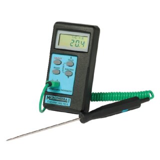 MicroTherma 1, selbstkalibrierendes Thermometer für verschiedene Thermoelement- Typen