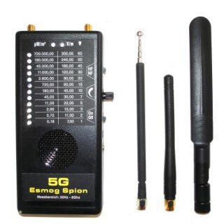 5G Esmog Spion – HF+NF Elektrosmog-Messgerät...