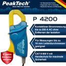 PeakTech 4200, Current Clamp Adapter for Multimeters, 200AAC, Banana Plugs