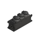 CONNEX CPPSF3RD-TT, Power Strip XO, 16A, 3 x Schuko F