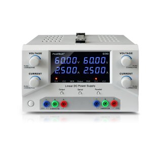 PeakTech 6190, Labornetzgerät, 2 x 0-60VDC/0-2,5A