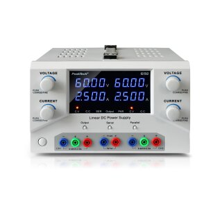 PeakTech 6192, Labornetzgerät, 2 x 0-60VDC/0-2,5A, USB