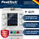 PeakTech 6171, kompaktes Labornetzger&auml;t, 0-30VDC / 0-5A