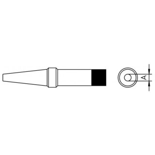 10x Weller Lötspitze Serie PT, Rundform, PT S8/ 0,4mm, 425°C, gerade, lang