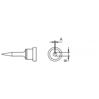 Weller Lötspitze Serie LT, Meißelform, LT 1SC/0,4 x 0,15mm, gerade