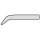 Weller Soldering Tip RTW Series, Chisel Shape, RTW 2/0.7 x 0.4mm, Curved