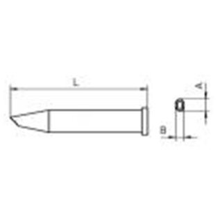 Weller Lötspitze Serie XT, Sonderform, XT GW2/ 3,5mm, Lotdepot
