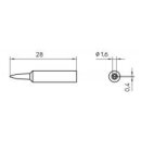 Weller Soldering Tip Teries XNT Chisel Shape, XNT A/1.6 x...