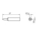 Weller Soldering Tip Series XNT Chisel Shape, XNT B/2.4 x...