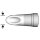 JBC Soldering Tip Series C245 Special Types, C245938/3.8mm, Hollow Fillet, Bevelled