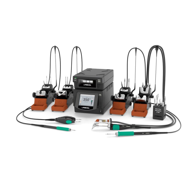 JBC 4-Channel Repair Station DMPSE-2QB, with Angled Desoldering