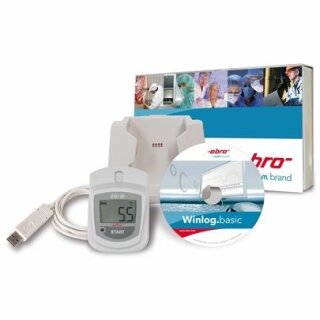 ebro Temperatur- Datenlogger EBI 20-T1-Set inkl. Auswertesoftware, Interface