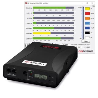 SurgeX "enVision" Power Supply Diagnostic Device, 10A/240V, 2x IEC C14