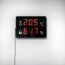 Wall-Mounted Thermometer/Hygrometer, 170mm x 210mm