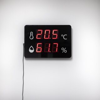 Wall-Mounted Thermometer/Hygrometer, 280mm x 390mm