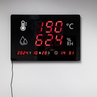 Wall-Mounted Thermometer/Hygrometer, 400mm x 600mm
