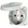 MENNEKES SCHUKO 11010 Panel-Mounted Socket Outlet, 16A, 230V, IP44