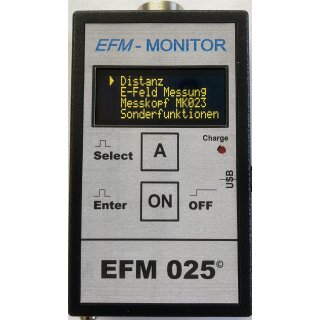 EFM 025, Elektrofeldmeter mit USB- Schnittstelle