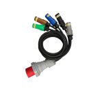 PSE Power Adapter PCE 125A CEE auf ITT Powerlock 400A, 2m Kabell&auml;nge
