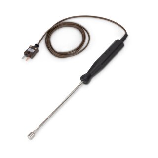 Surface Temperature Probe, Type T, Straight Cable, -75 to +250°C